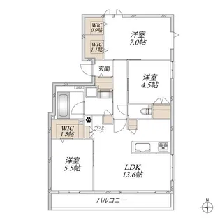 Maison de la grue【2階】の間取り