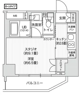 レジディア笹塚II【11階】の間取り