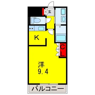 エクセルハイムA・B【2階】の間取り