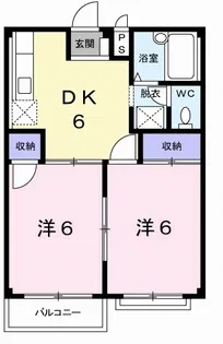 エルディム島田【1階】の間取り