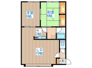 グリーンハイツ【1階】の間取り