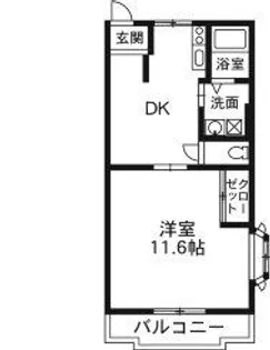 セゾン平成【1階】の間取り