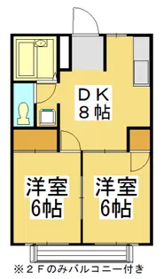シティハイツ佐野【1階】の間取り