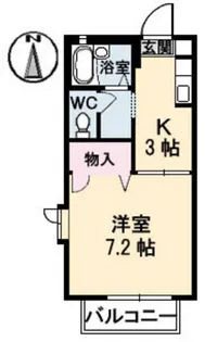 フォーレストヒルズ B棟【1階】の間取り