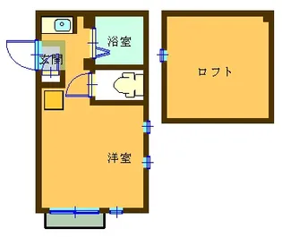 ユナイト鶴見ジュメイラ【1階】の間取り