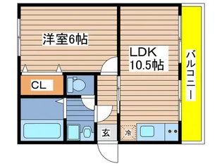 ストーク内田橋【3階】の間取り