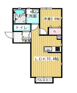 ヴァンクール【2階】の間取り