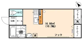 NSコーポ西高岡【1階】の間取り