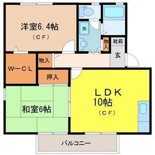 パル秋篠【2階】の間取り