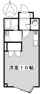 キュウブEX北代田【2階】の間取り