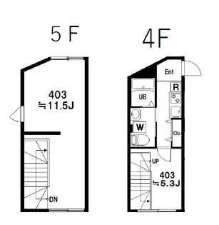 Bloom Tower西新宿 ブルームタワー西新宿【4階】の間取り