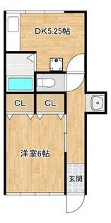 赤穂アパート【1階】の間取り