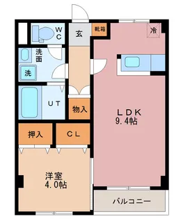 ラフォーレ2号館【3階】の間取り
