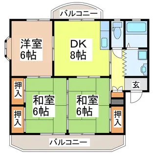 ロイヤルマンション【3階】の間取り