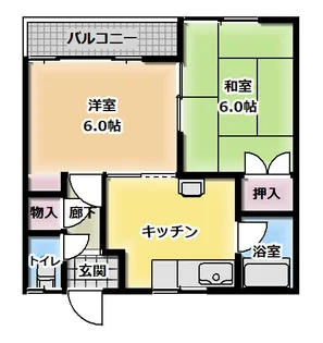 シュガーハイツ【1階】の間取り