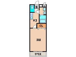 シャト-リ幸田【1階】の間取り