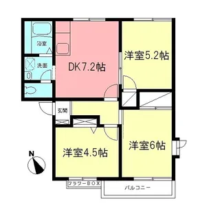 神奈川県小田原市中里【アパート】の間取り