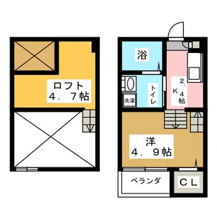 エスポワール堀田【1階】の間取り