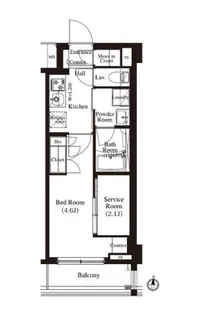 東京都江東区毛利1【マンション】の間取り