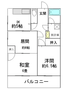 コーポ二の宮【2階】の間取り