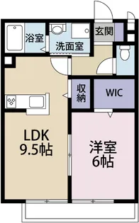 リトルタウン・イワモトC【2階】の間取り