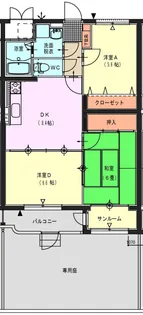グリーンエンジェル【1階】の間取り