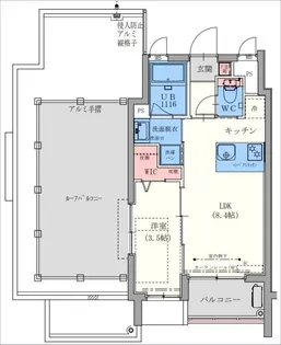 sel【4階】の間取り