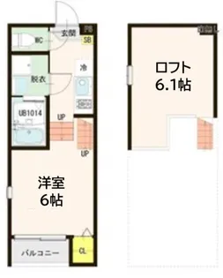 ルチェア青葉【2階】の間取り
