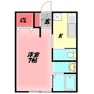 高瀬マンション【2階】の間取り