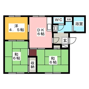 SIコーポB【1階】の間取り