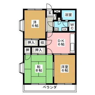 アーバンヴィオレ1991【3階】の間取り