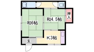 伊伝居土居アパート【1階】の間取り