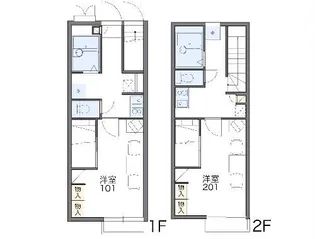 レオパレスYTK【1階】の間取り