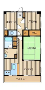 ユートピアハイム【3階】の間取り