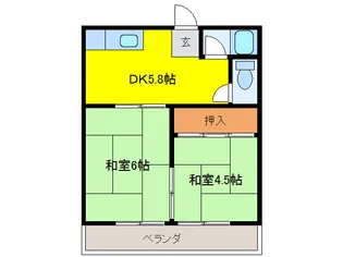 コーポちほ【2階】の間取り