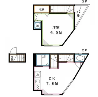 東京都杉並区高円寺北3【アパート】の間取り
