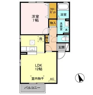 パレット B【1階】の間取り