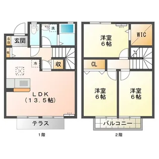 Maison Symphony B【2階】の間取り