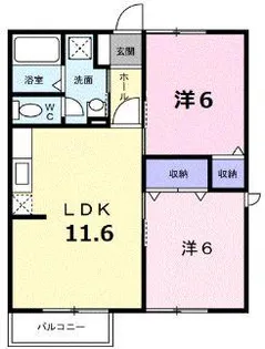シンフォニーヒルズ【2階】の間取り