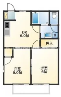 セゾン・シティ【1階】の間取り
