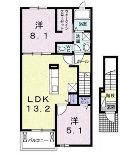 ラブリー・K III【2階】の間取り