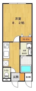 新潟県新潟市北区葛塚【アパート】の間取り