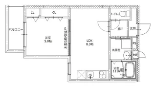 ポプラーレ狭山II【2階】の間取り