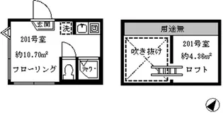 東京都中野区松が丘2【アパート】の間取り