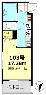 MELDIA東向島【1階】の間取り
