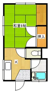 フレンドハイツ【2階】の間取り