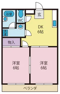 カーサ南台【1階】の間取り