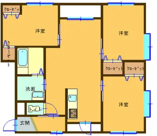 ドリーム水勝II【4階】の間取り