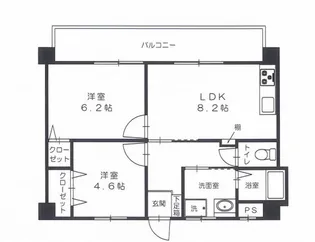 スペンドーレI【4階】の間取り