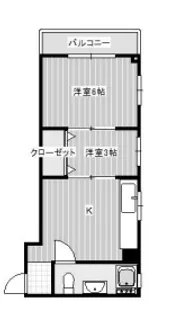 神奈川県川崎市川崎区富士見2【マンション】の間取り